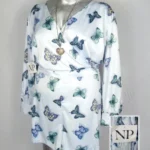 Jumpsuit Nina Parker - Azul - Estampado De Mariposas · 40