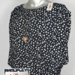 Blusa GeeGee - Negro - Estampado En Animal Print · 38