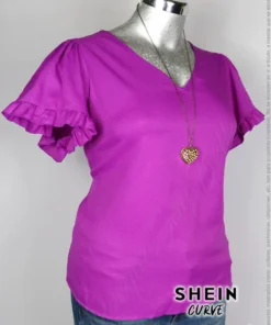Blusa Shein Curve - Bugambilia - Cuello En V · 38