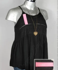 Blusa Xhilaration - Negro - Croshette En Pecho · 38