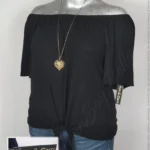 Blusa Kim & Cami - Negro - Cuello Redondo Con Resorte · 38