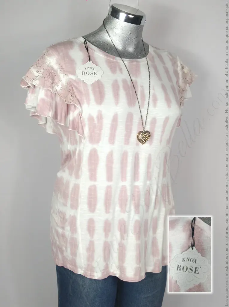 Blusa Knox Rose - Camel Y Blanco - Degradado En Camel · 38/40