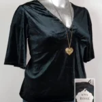 Blusa Knox Rose - Negro - De Terciopelo · 38/40