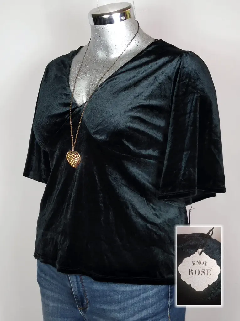 Blusa Knox Rose - Negro - De Terciopelo · 38/40 - Imagen 3