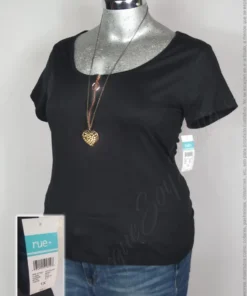 Blusa Rue+ - Negro - Con Cierre Al Frente · 38