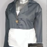 Chaqueta PrettyLittleThing - Gris Oxford - Doble Solapa · 38/40