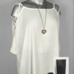 Blusa Bold Elements - Blanco - Cuello Redondo · 40/42