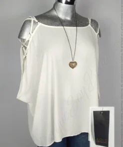 Blusa Bold Elements - Blanco - Cuello Redondo · 40/42
