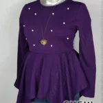 Blusa Shein - Púrpura - Con Perlas En Pecho · 36/38