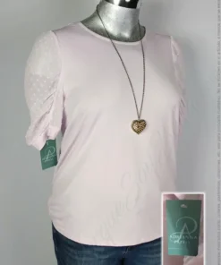 Blusa Adrianna Papell - Rosa - Cuello Redondo · 38