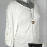 Blusa International Concepts - Blanco - Cuello En V Amplio · 38