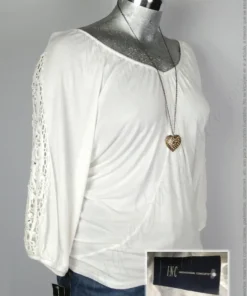Blusa International Concepts - Blanco - Cuello En V Amplio · 38