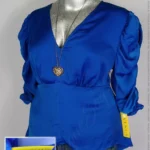 Blusa Venus - Azul Rey - Escote En V · 38
