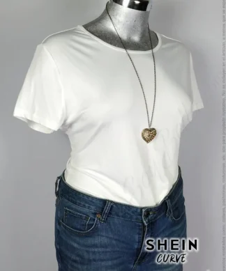 Body Shein Curve - Blanco - Cuello Redondo · 38/40