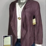 Ensamble Coldwater Creek - Púrpura - Escote En V Asimétrico · 38/40