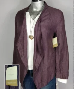 Ensamble Coldwater Creek - Púrpura - Escote En V Asimétrico · 38/40