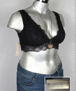 Bralette Peyton & Parkert - Negro - De Encaje Con Forro · 40