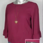 Blusa Apt.9 - Vino - Cuello Redondo · 38