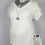 Blusa Floral Blooming - Blanco - Cuello En V · 40/42