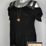 Blusa Lia Lee - Negro - De Tirantes Con Pedrería · 38/40