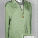 Blusa Rachel By Rachel Roy - Olivo - Cuello Sport · 40