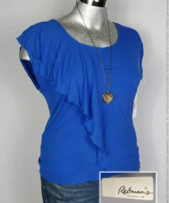 Blusa Reitmans - Azul Rey - Cuello Redondo · 38