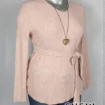 Blusa Shein - Rosa - Tela Canelé · 38