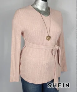 Blusa Shein - Rosa - Tela Canelé · 38