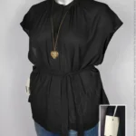 Blusa Worthington - Negro - Cuello En V · 40