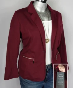 Saco Cavalini Outerwear - Vino - Doble Solapa En V · 38/40