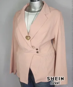 Saco Shein Curve - Salmón - Doble Solapa Recta · 40/42